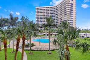 Condo, 1 King Bed with Sofa bed (Beachfront condo with heated pool, gy) | Pool