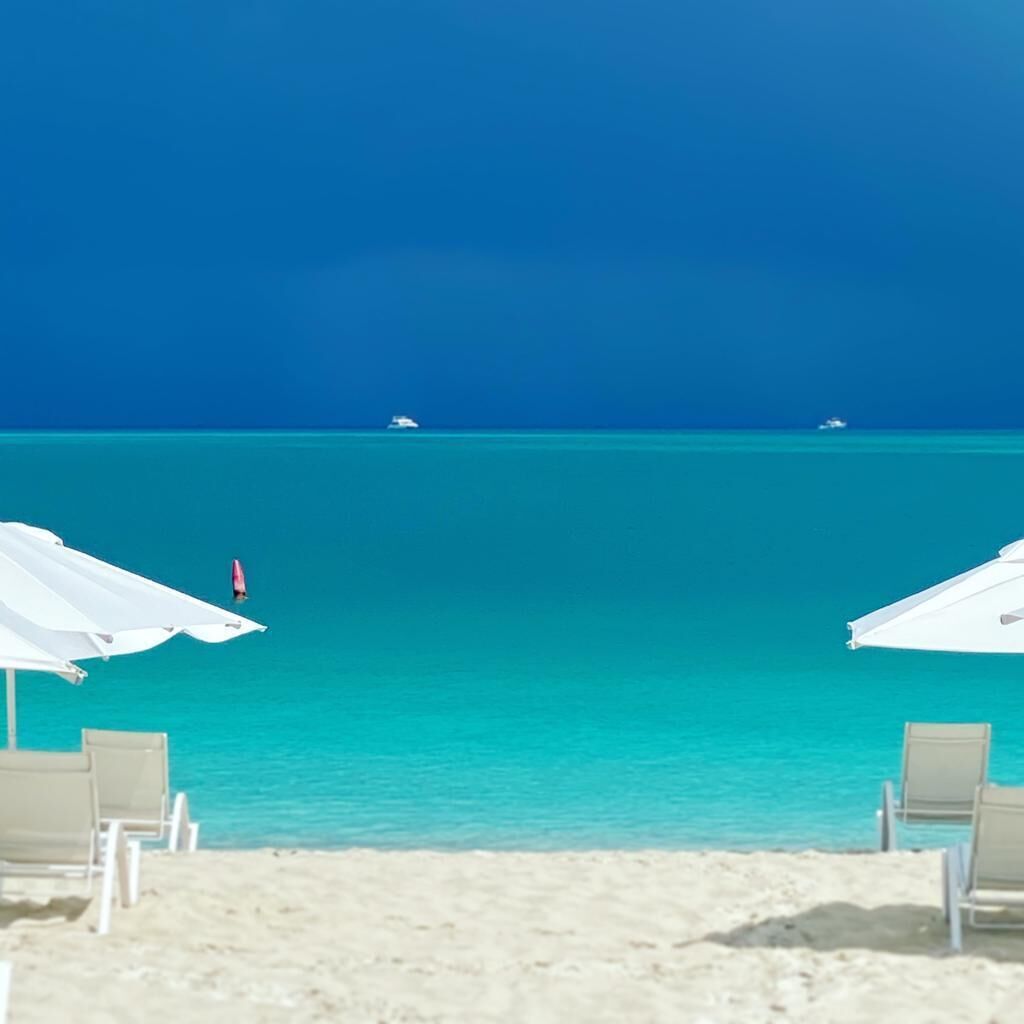 Playa en los alrededores, camastros y toallas de playa 