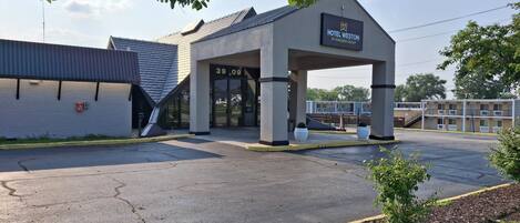 Façana frontal de l'allotjament