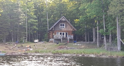 Kayak, Hike, Fish, Swim, Bird watch, Star Gaze at an isolated classic  Log Cabin