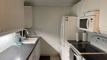 Kylskåp, mikrovågsugn, ugn och spishäll