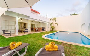 A heated pool