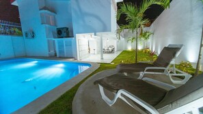 Una piscina riscaldata