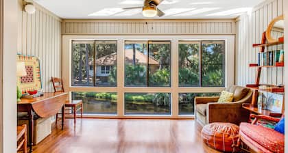 Vibrant, Waterfront Home with Free WiFi, Full Kitchen, Gas Grill, & A/C