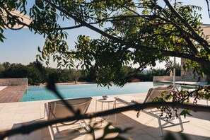 A heated pool