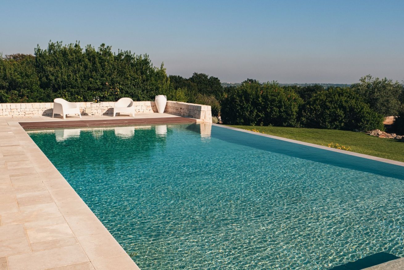 A heated pool