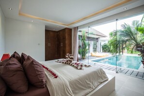 Villa básica, varias camas | 2 habitaciones y espacio para trabajar con laptop