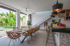 Basic Villa, Multiple Beds | Private kitchen | Fridge, microwave, stovetop, coffee/tea maker