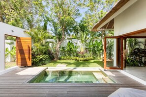 Villa Basic - 1 kingsize-säng | Trädgård