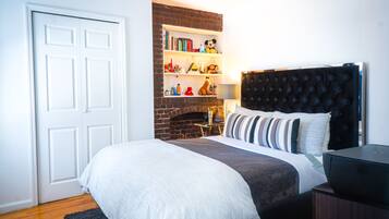 2 bedrooms, iron/ironing board, travel crib, free WiFi