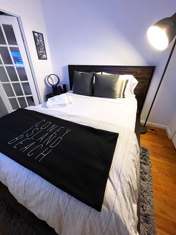 2 bedrooms, iron/ironing board, travel crib, free WiFi