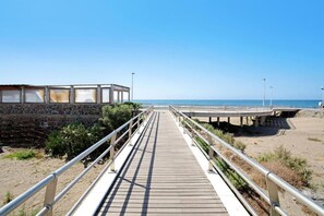 Vlak bij het strand