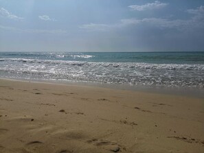 Playa en los alrededores y camastros