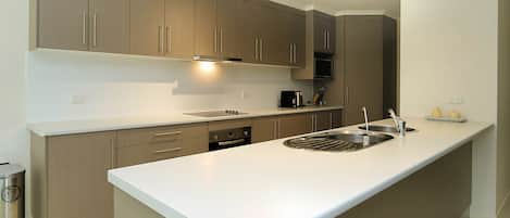 Microwave, oven, stovetop, dishwasher