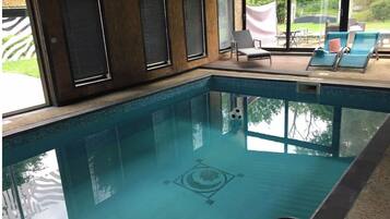 Indoor pool, a heated pool