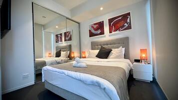 2 habitaciones, tabla de planchar con plancha y wifi gratis