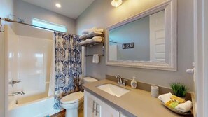 Regadera y secadora de cabello 