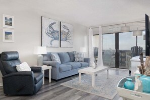 Condo, 2 Bedrooms | Living area | Flat-screen TV - Tropical Winds 603 2 Bedroom Condo by RedAwning (Gulf Shores)