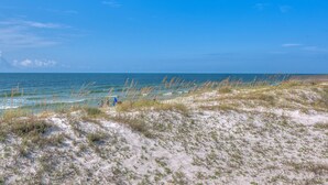 A beach with sand dunes and the ocean. - Lagoon Landing 305 1 Bedroom Condo by RedAwning (Gulf Shores)