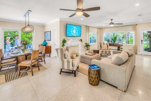 Smart TV, foosball, table tennis, stereo