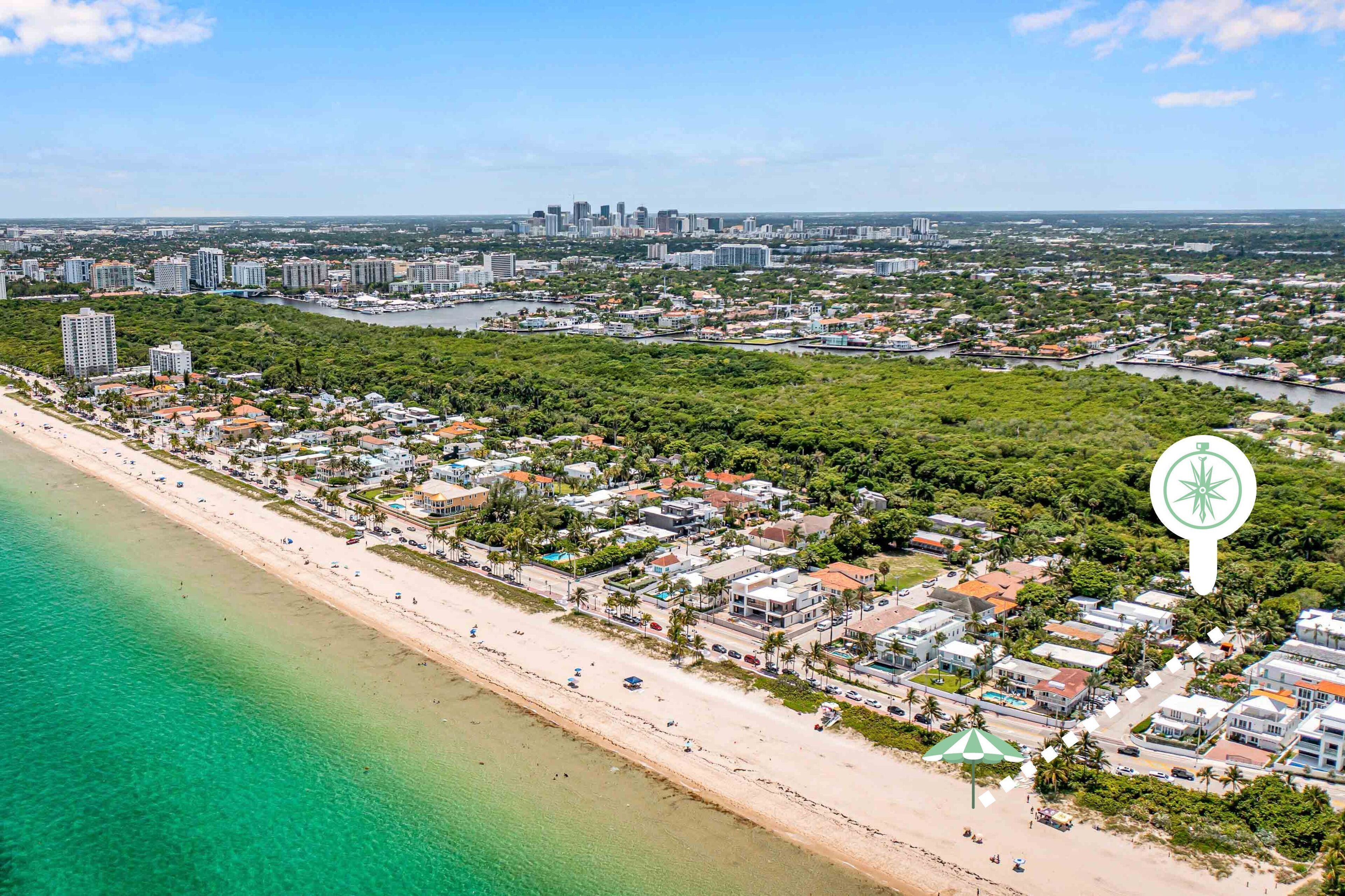 Beach nearby