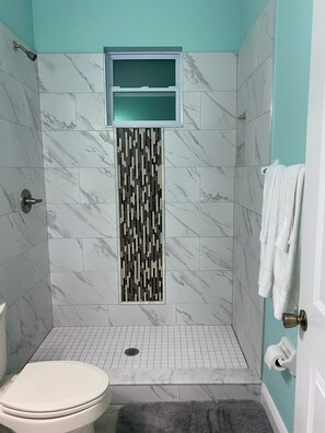 Shower, hair dryer, towels, soap - Happy Place B . Such a house (Tampa)