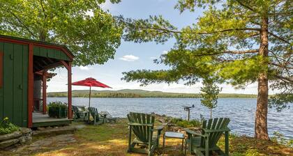 Charming Camp on Water's Edge---Canoe, Loons, Turkeys, Fish and an Eagle