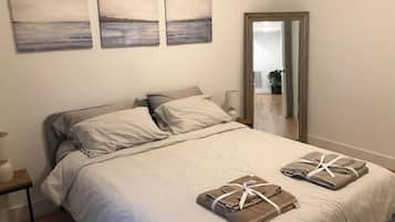 2 bedrooms, iron/ironing board, travel crib, free WiFi