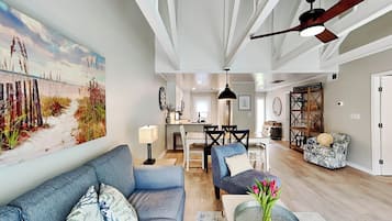 Condo, Multiple Beds, Pool Access (#520 - Pet Friendly) | Living area | TV