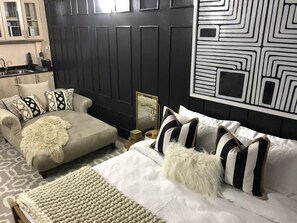 Departamento | 1 habitación, tabla de planchar con plancha, wifi gratis y ropa de cama 