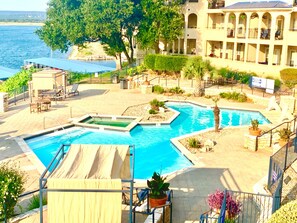 Indoor pool, outdoor pool