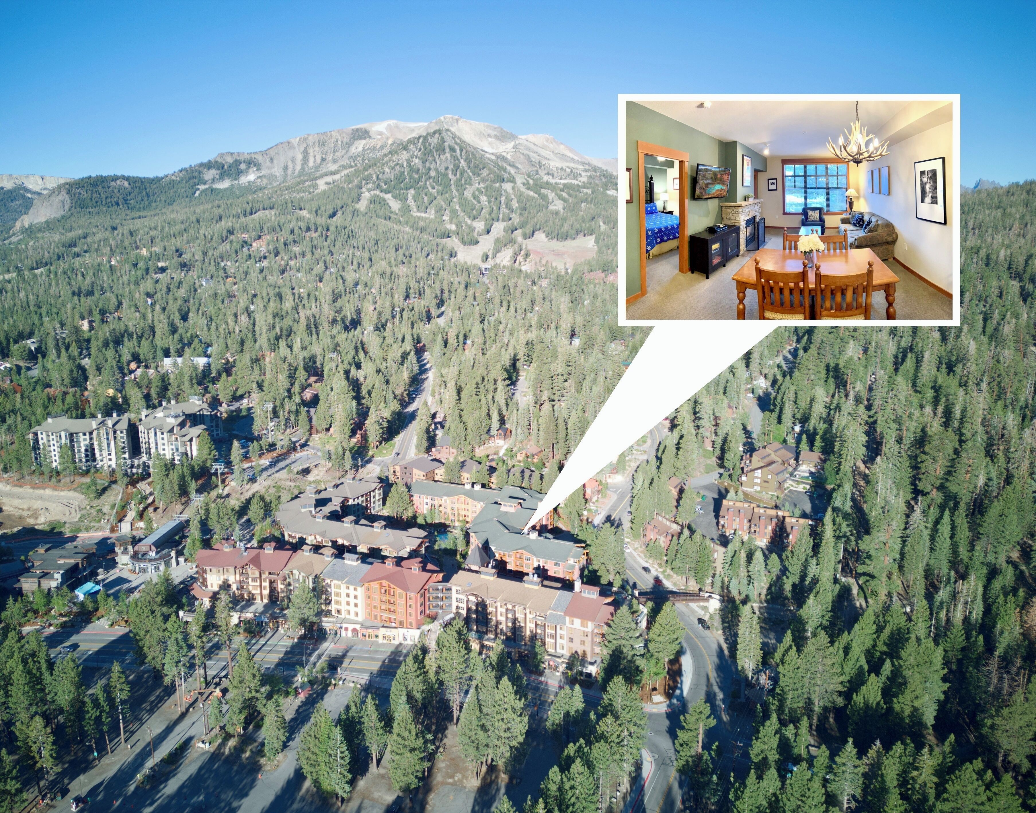 Ski-in Mammoth Village Resort Hotel - Inside G.S.L. - 4th Floor - Cool & Quiet!!