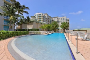 A heated pool