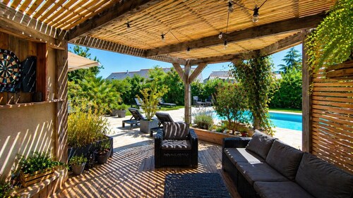Large family house, with private pool