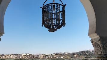 Vue depuis lâhĂ©bergement