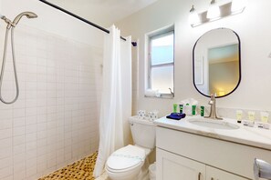 Hair dryer, towels
