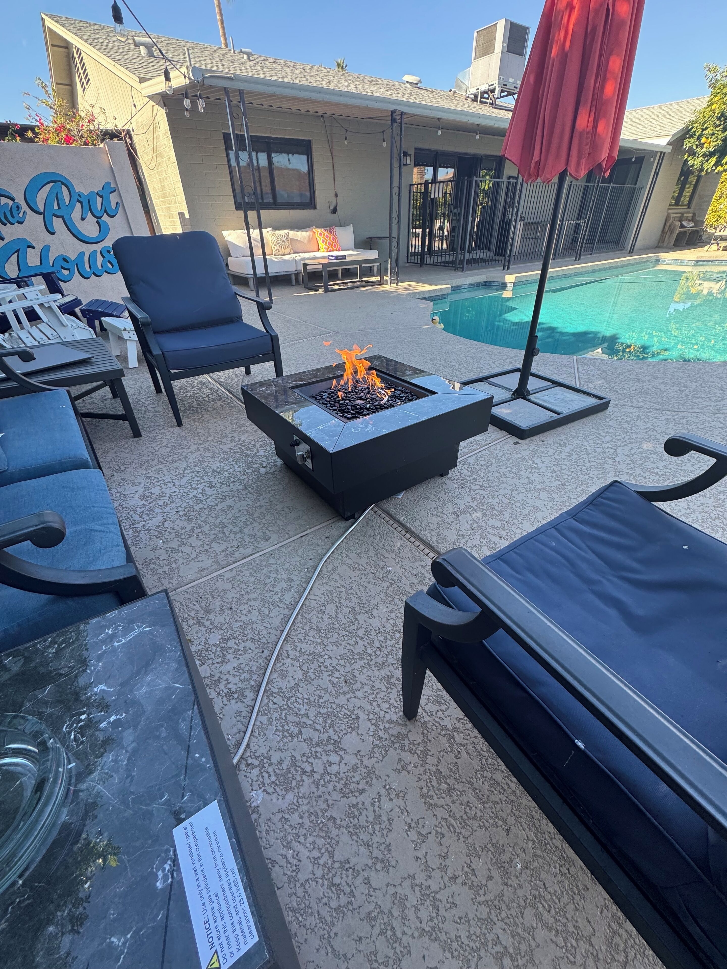 屋外プール、温水プール