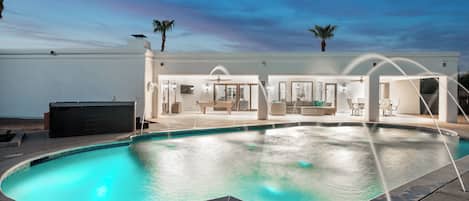 A heated pool