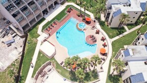 Outdoor pool - Bahia Mar 655 by Padre Island Rentals (South Padre Island)