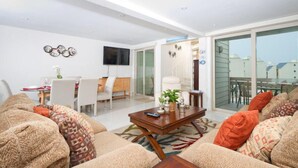 Living room - Bahia Mar 474 by Padre Island Rentals (South Padre Island)