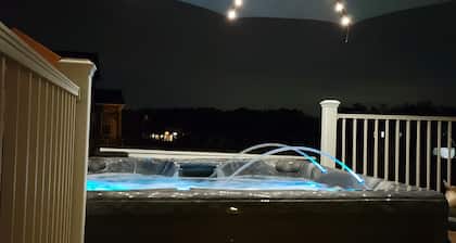 Spacious 5 bedroom home with large deck and hot tub