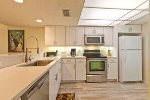 Condo, 2 Bedrooms | Private kitchen - Beach House I 203 by Padre Island Rentals (South Padre Island)