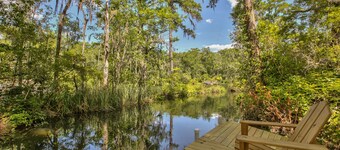 Watch the Manatees Swim by from This Peaceful Retreat with a Private Dock