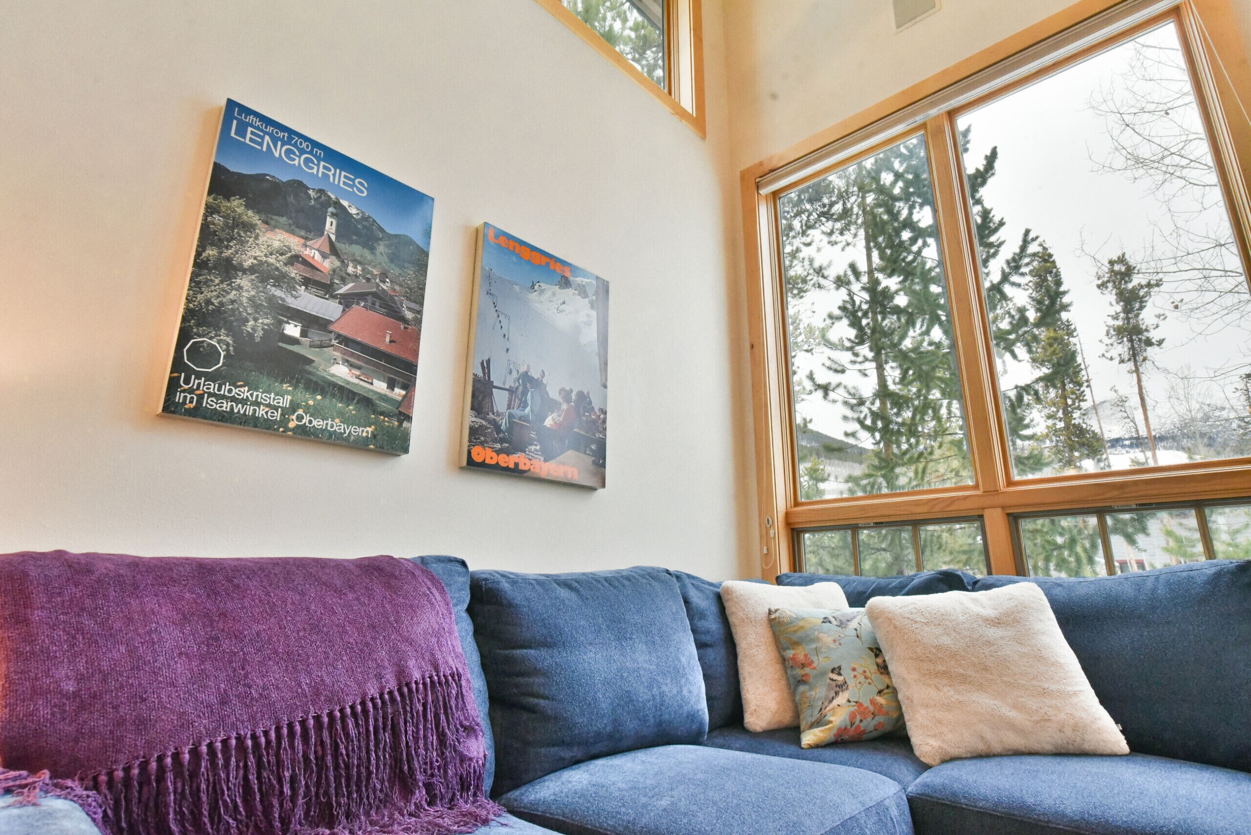 Una televisión, una chimenea