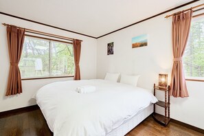 舒適小木屋, 6 間臥室, 非吸煙房, 廚房 | 6 間睡房、特厚豪華床墊、免費 Wi-Fi、床單