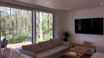 Smart-TV og stereoanlegg