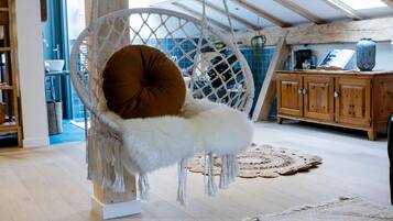 Romantisches Studio, 1 Doppelbett, mit Bad | Wohnbereich