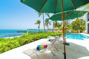 Outdoor pool, an infinity pool