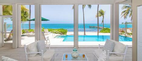 Outdoor pool, an infinity pool