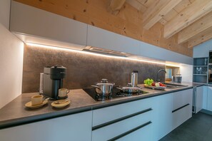 Familienapartment, 2 Schlafzimmer, 2 Bäder (Lucia) | Eigene Küche | Mikrowelle, Ofen, Herdplatte, Geschirrspüler